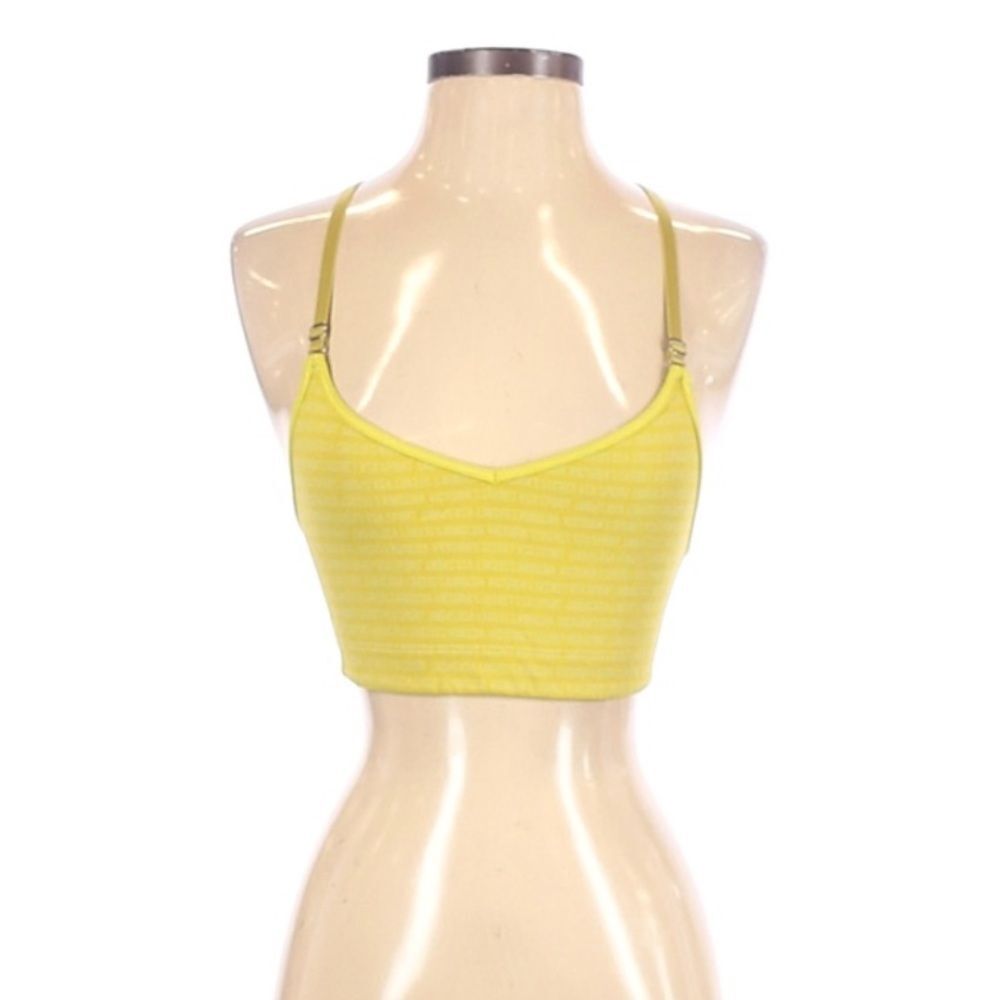 Victorias Secret vintage sport the Player Racerback Cami Sport Bra in yellow S